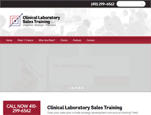 Tablet Screenshot of clinlabsales.com